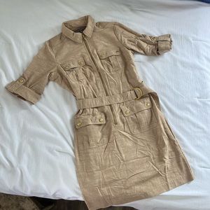 Tan Sharagano dress